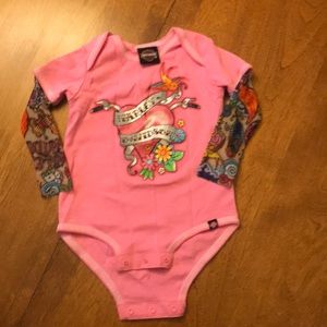 Adorable Harley Davidson onesie